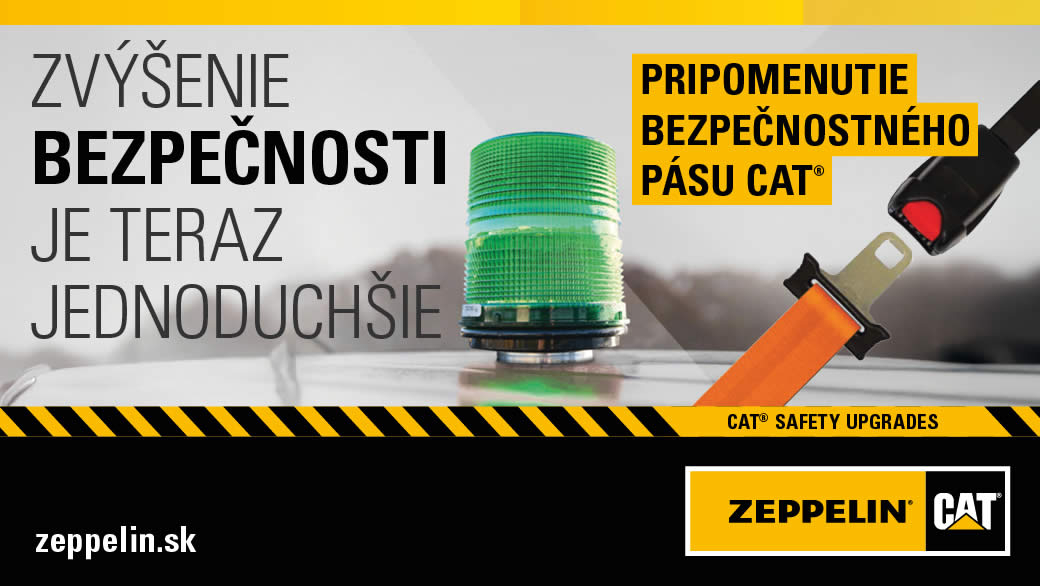 Zapnite si pás Cat®. Pracujte v bezpečí.