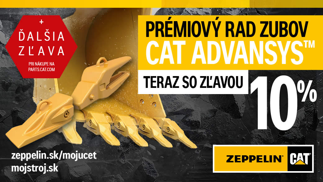 Prémiové zuby CAT ADVANSYS teraz so zľavou 10%.