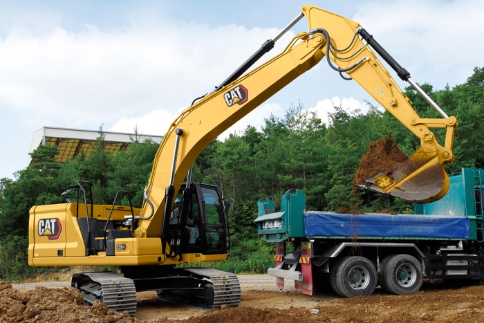 Pásové rýpadlo Caterpillar 323